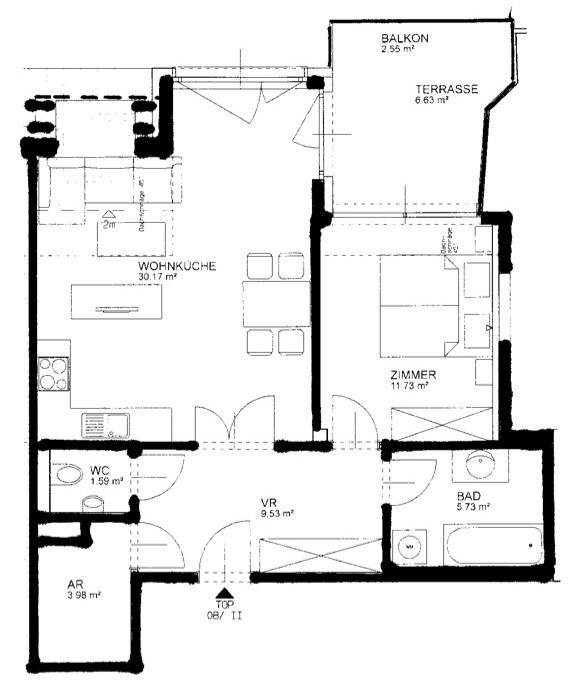 Abbildung Grundriss Apollogasse