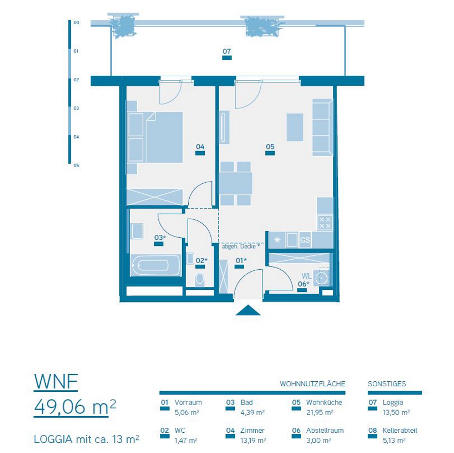 Abbildung Grundriss Business Apartment Quartier Bel