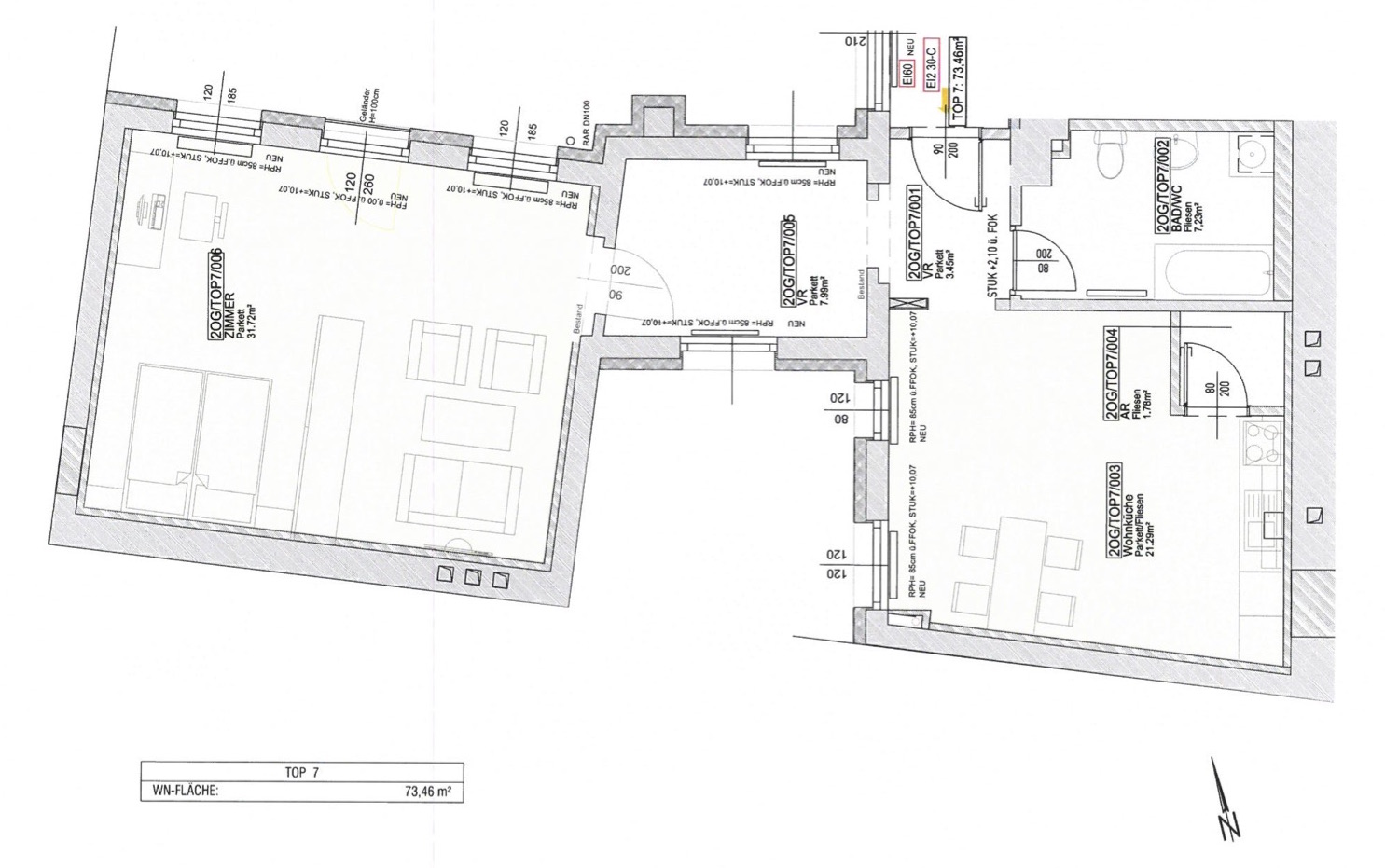 Abbildung Grundriss Business Apartment Penzing 7