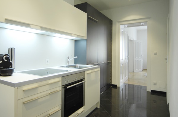 Übergangswohnung Klassikapartment Landstraße T28: Küche